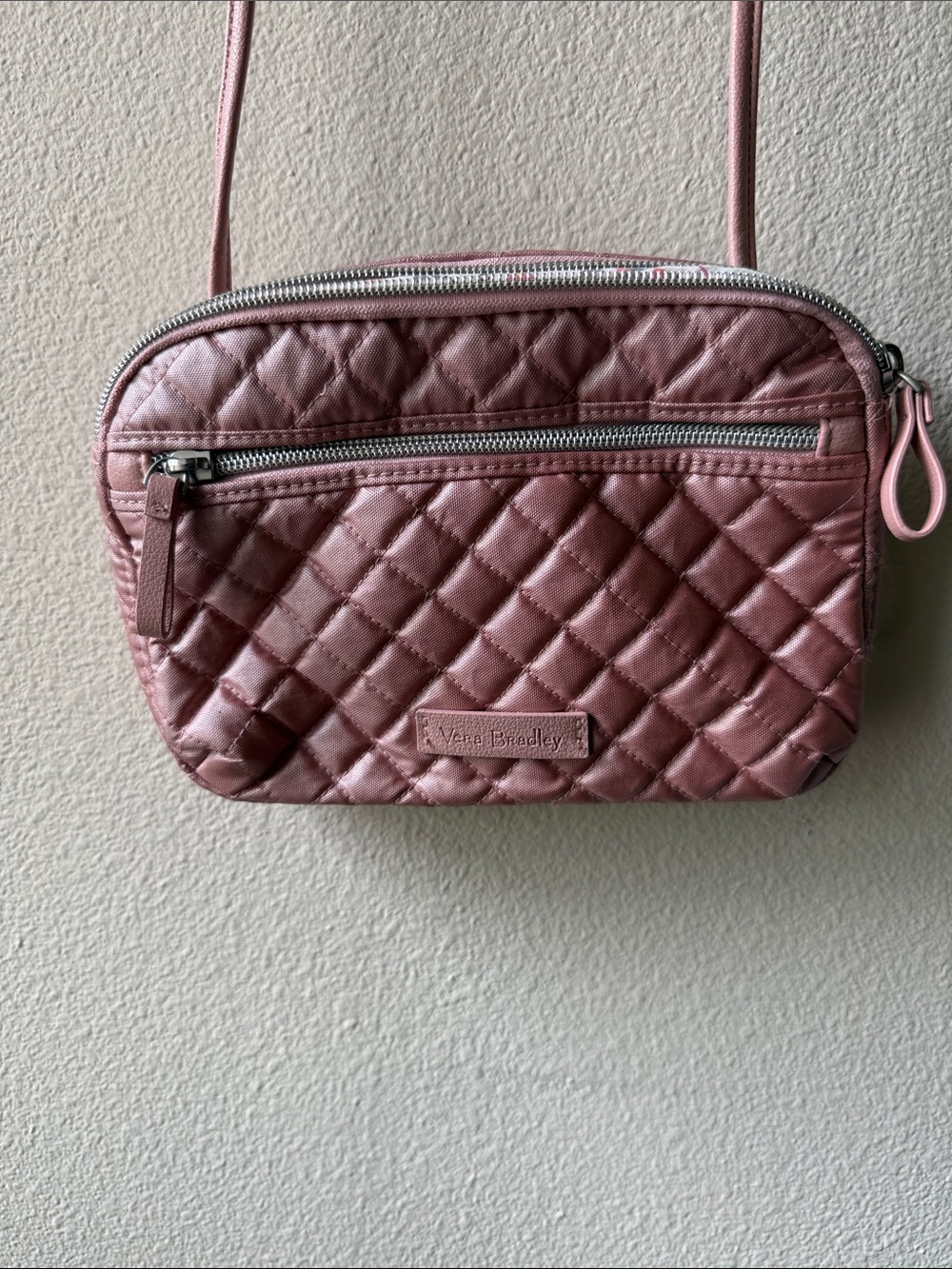 Vera Bradley Quilted Crossbody Bag - Dusty Rose Pink